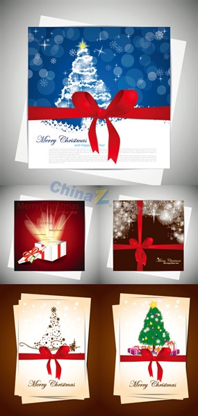 圣诞节新年贺卡矢量素材